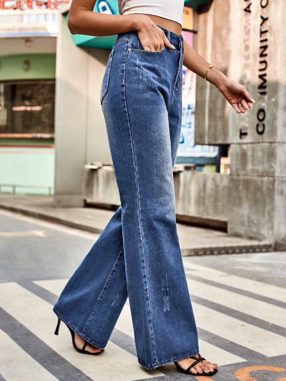 High Rise Bootcut Jeans with Pockets Trendsi 00115796-f1ce-4a01-af48-bf4fe76fe62c-Max