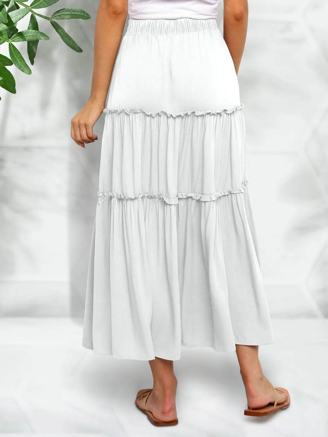 Frill Tiered Midi Skirt Trendsi 00201fcd-d18a-4ff5-b1d0-bebdeacae86b-Max-Origin