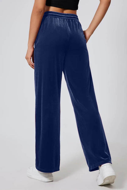 Drawstring Elastic Waist Straight Leg Pants Trendsi 004784f4-e303-40a8-80c0-a70ada1f46c3-Max