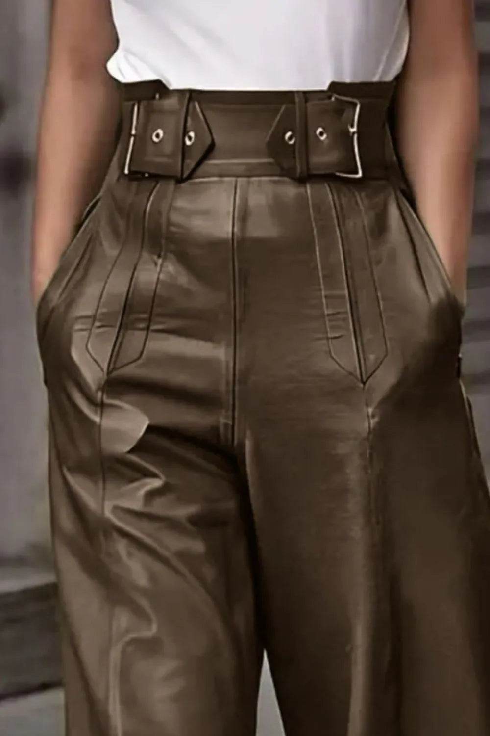 High Waist Wide Flare Pants Trendsi 004b50ad-5387-43c8-aaca-6ef7955a14ed-Max