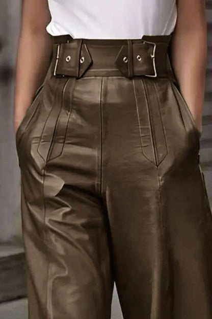 High Waist Wide Flare Pants Trendsi 004b50ad-5387-43c8-aaca-6ef7955a14ed-Max