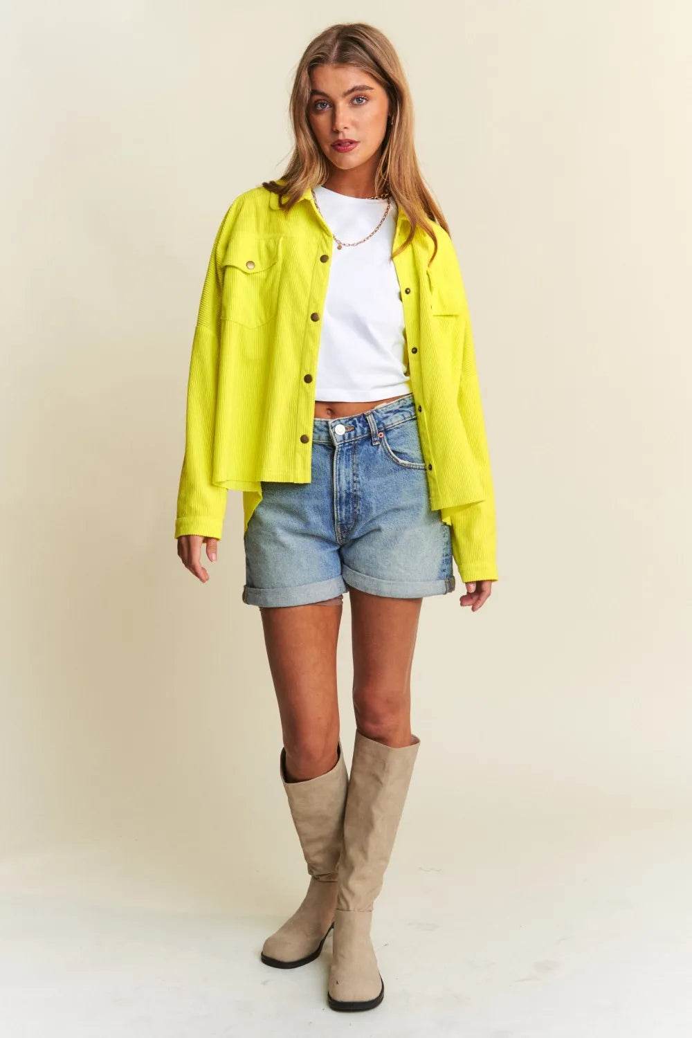 J.NNA Snap Down Long Sleeve High Low Shacket Trendsi 00605b4f-2264-480f-9437-66e42f31f8c6-Max