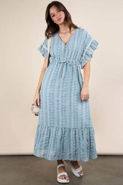 VERY J Embroidered Boho Ruffled Midi Dress Trendsi 0069677d63284400b80a7cf73f2b9741-Max-Origin