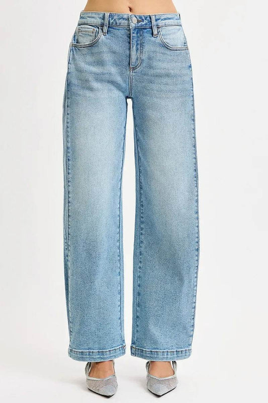 RISEN Mid Rise Wide Barrel Transferable Leg Snap Jeans Trendsi 007584ccd34944269d1f627865929610-Max-Origin