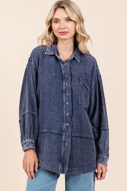 Mittoshop Textured Collared Neck Long Sleeve Shirt Trendsi 0092b1fa-cdb6-44bf-a6e9-a2328e301cf5-Max