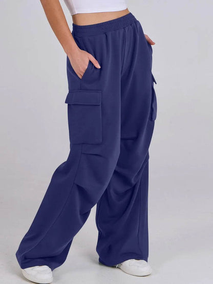 Elastic Waist Wide Leg Pants with Pockets Trendsi 00af4b6f-41ea-41c1-bb3d-a8d8b52f0b21-Max