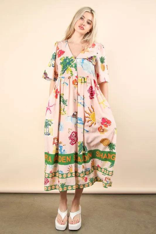 VERY J Button Down Printed Midi Dress Trendsi 00bad07de74f42cdbe4bc755a717f392-Max-Origin