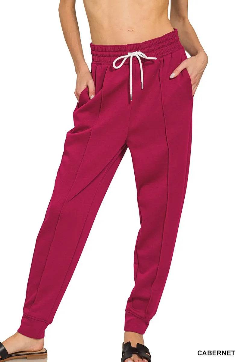 Zenana Drawstring Scuba Sweatpants with Pockets CABERNET Trendsi 00c5b897-388f-43f8-8ae4-e80e641c3278-Max-Origin