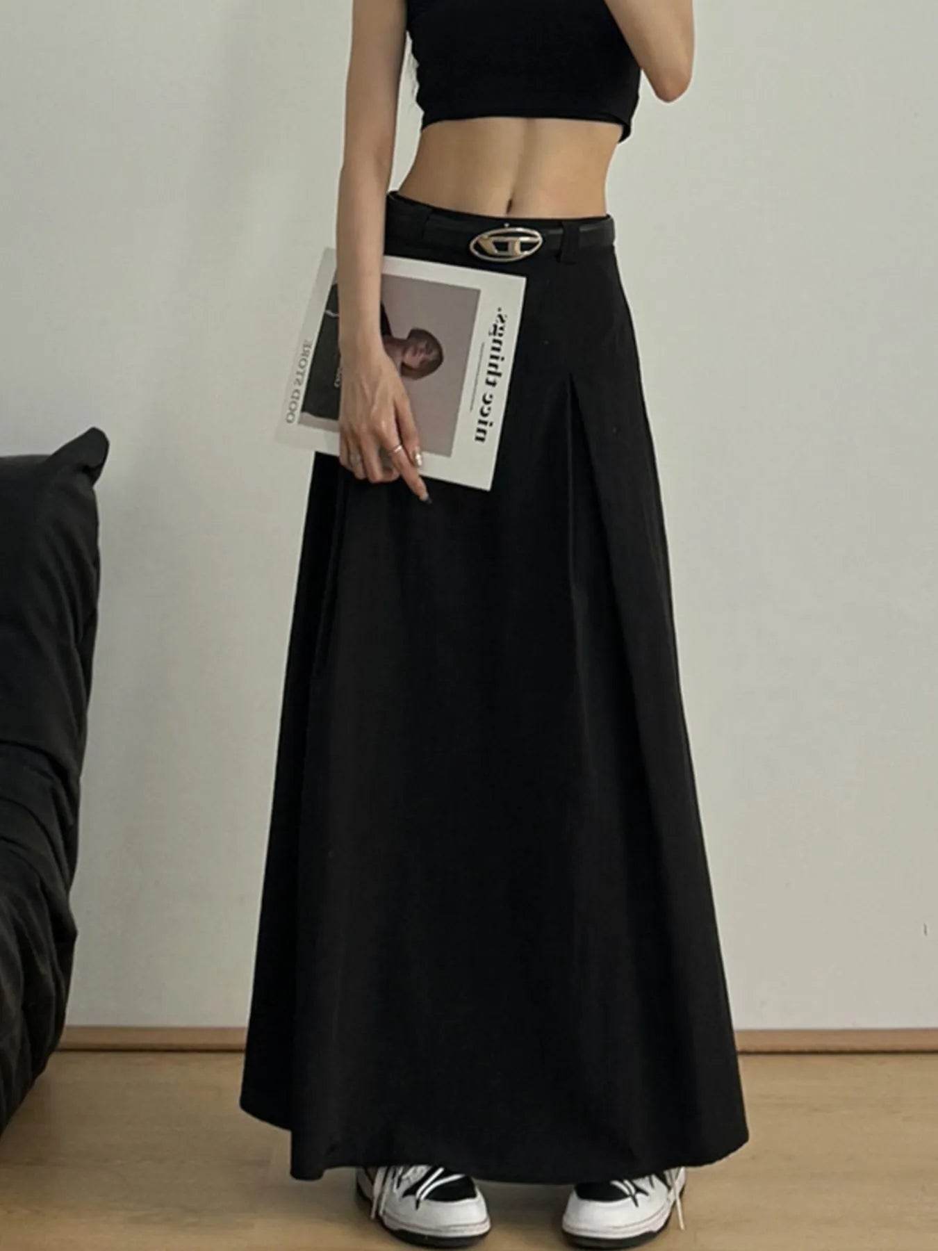 High Waist A-Line Maxi Skirt Trendsi 00e6c4a4-fac5-4140-9f41-e0225cf2818b-Max-Origin
