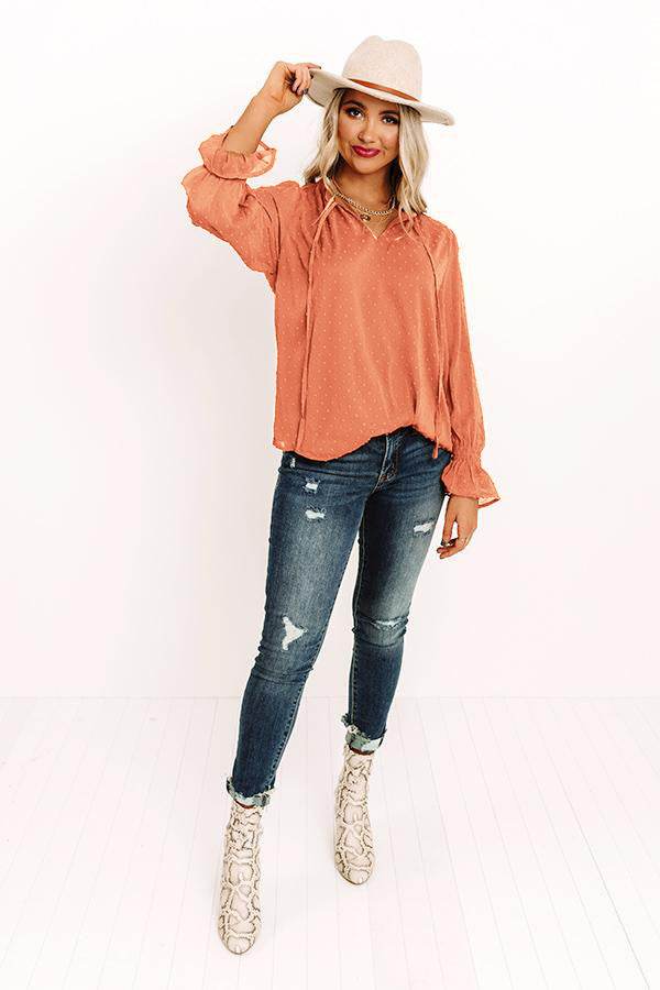 Swiss Dot Tie Neck Flounce Sleeve Blouse Trendsi 0150f013b0c848c5a27339e067cdf7ff-Max
