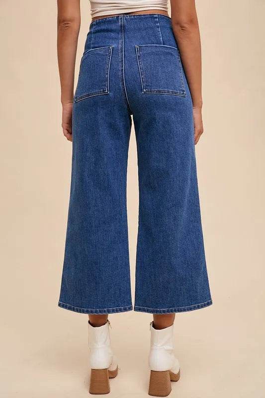 Annie Wear Button Fly High Waist Jeans Trendsi 0164431c-72bd-4028-aaa1-43c087122029-Max