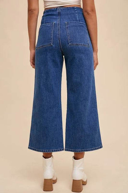 Annie Wear Button Fly High Waist Jeans Trendsi 0164431c-72bd-4028-aaa1-43c087122029-Max