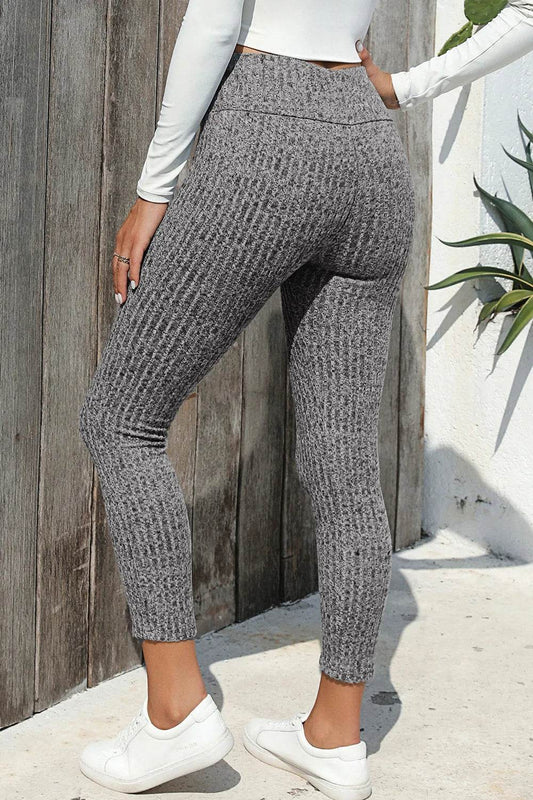 Ribbed High Waist Leggings Trendsi 017b40bc-169b-4adb-805e-8f505b1d8e33-Max