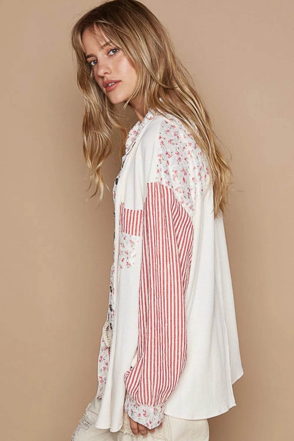 POL Long Sleeve Embroidered Print Patch Pocket Shirt Trendsi 019c18b7-7a07-4e77-a218-89ad71368084-Max