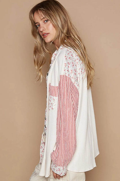 POL Long Sleeve Embroidered Print Patch Pocket Shirt Trendsi 019c18b7-7a07-4e77-a218-89ad71368084-Max