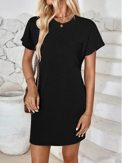 Lovelet Round Neck Short Sleeve Mini Dress Trendsi 01bbebfa-04ce-40df-8fe2-92df186cef81-Max