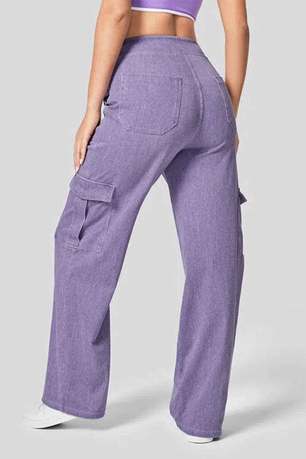 High Waist Straight Leg Cargo Jeans Trendsi 022d5abe-fa0d-4ba3-9a81-5a23ffcaa6d0-Max