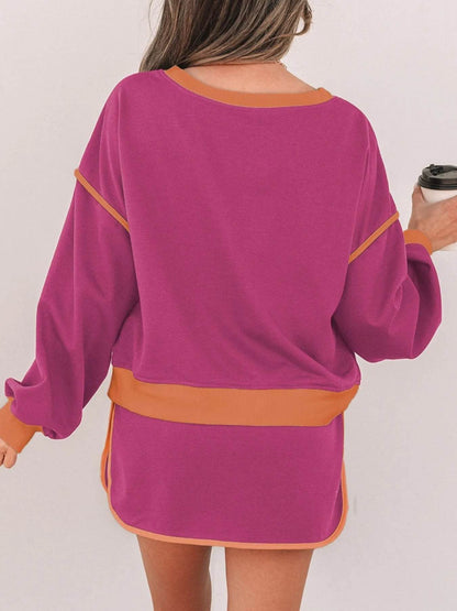 Contrast Trim Long Sleeve Top and Skort Set Trendsi 02378d93-9e5e-4d59-ae60-967695b3ac50-Max-Origin