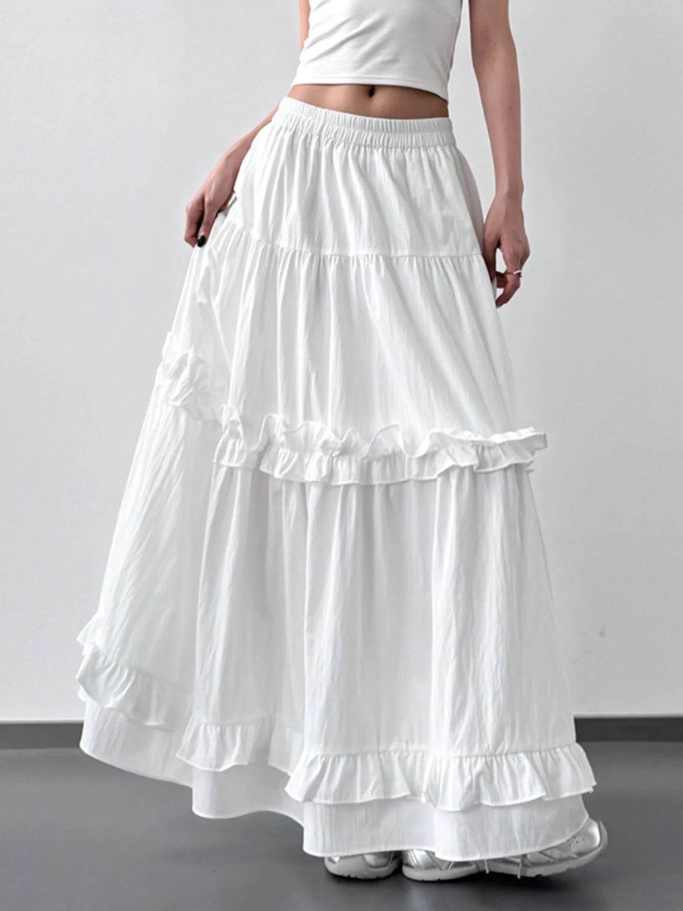 Elastic Waist Ruffle Maxi Skirt Trendsi 028b0d2d-11d5-4671-b5c9-4737d371b588-Max-Origin