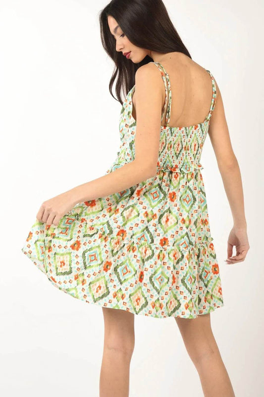 VERY J Floral Back Smocked Ruffled Mini Dress Trendsi 02c04451-2fc3-4567-8bc4-fda054f97f35-Max
