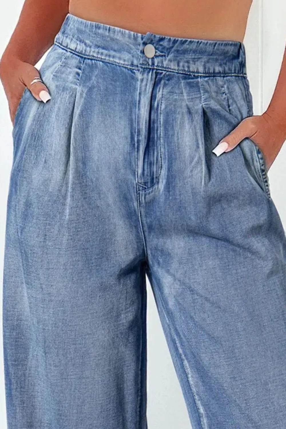 High Waist Wide Leg Jeans Trendsi 02d0e50d-066d-4dfb-a9b1-0591ff484357-Max