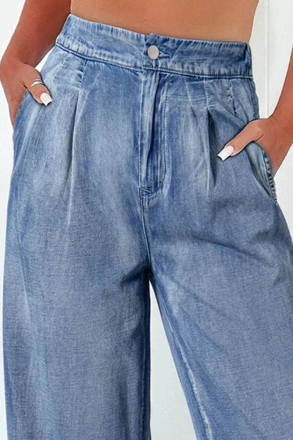 High Waist Wide Leg Jeans Trendsi 02d0e50d-066d-4dfb-a9b1-0591ff484357-Max