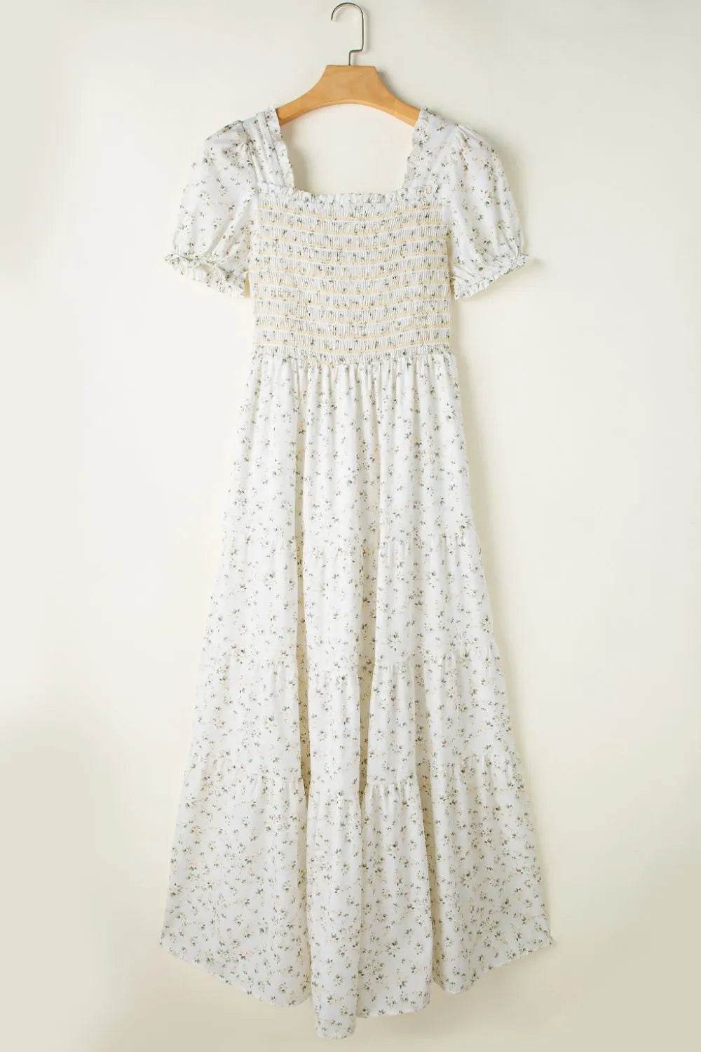 Floral Smocked Short Puff Sleeve Maxi Dress Trendsi 02dba4d0-bcbf-4315-8748-6dc105192960-Max-Origin