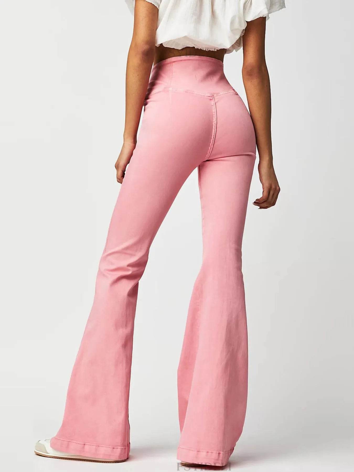 High Waist Flare Jeans Trendsi 0309b0ad-d321-42e0-a550-2561e1d86133-Max-Origin