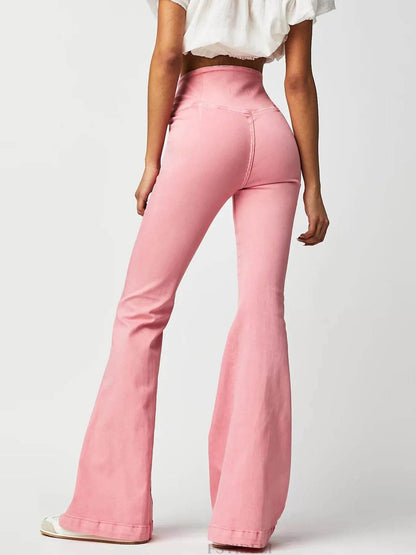 High Waist Flare Jeans Trendsi 0309b0ad-d321-42e0-a550-2561e1d86133-Max-Origin