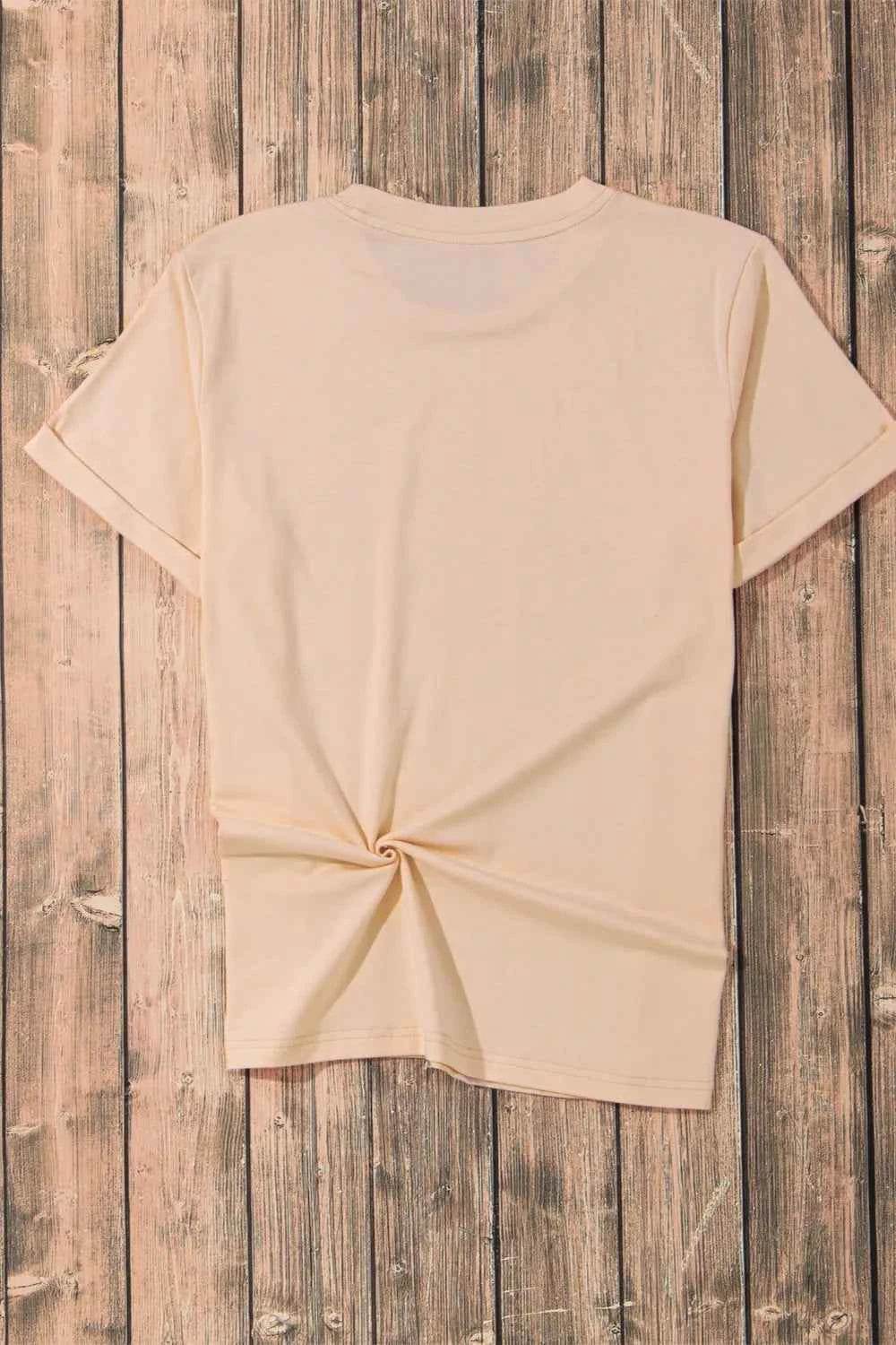 Pumpkin Round Neck Short Sleeve T-Shirt Trendsi 0318efbe-5745-4cbe-b91d-e62ba95c7ba5-Max