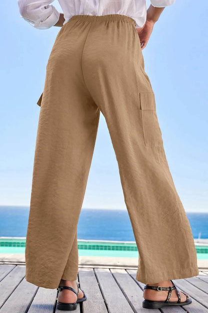 Drawstring Frilled Waist Wide Leg Utility Trousers Trendsi 034f5091-967e-418a-8ab1-6d63bd9089fc-Max-Origin