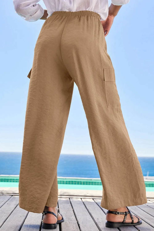 Drawstring Frilled Waist Wide Leg Utility Trousers Trendsi 034f5091-967e-418a-8ab1-6d63bd9089fc-Max-Origin