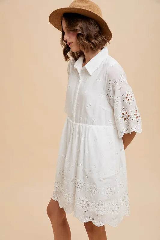 Annie Wear Embroidered Scallop Edge Detail Mini Shirt Dress Trendsi 03be267678a1409cbf828644c86062df-Max-Origin