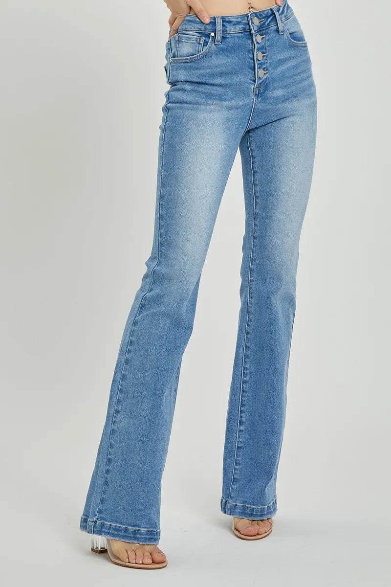 RISEN Full Size High Rise Button Fly Bootcut Jeans Trendsi 03be7c08-230b-446d-9149-b659b408c596-Max
