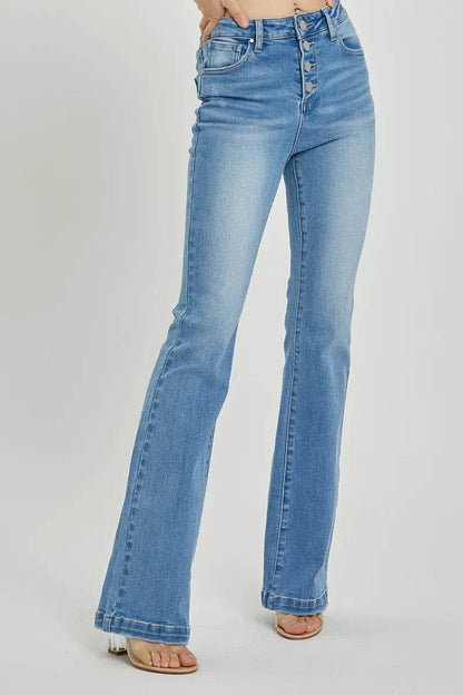 RISEN Full Size High Rise Button Fly Bootcut Jeans Trendsi 03be7c08-230b-446d-9149-b659b408c596-Max