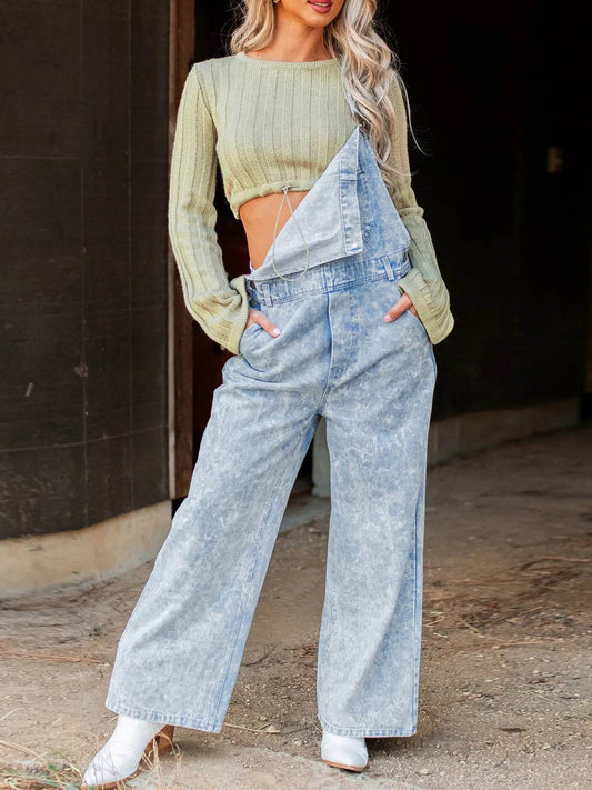 Vintage Washed Wide Leg Denim Overalls with Front Pockets Trendsi 03ca457bdcba459197f85e617d974787-Max-Origin