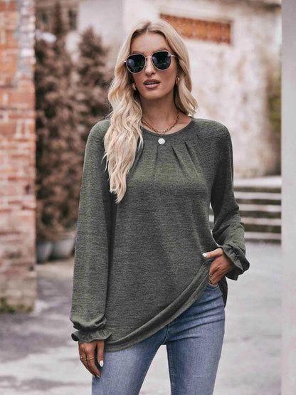 Round Neck Long Sleeve Casual T-Shirt Trendsi 03d74d09-4b2e-46b5-85da-c28c40e74eab-Max-Origin