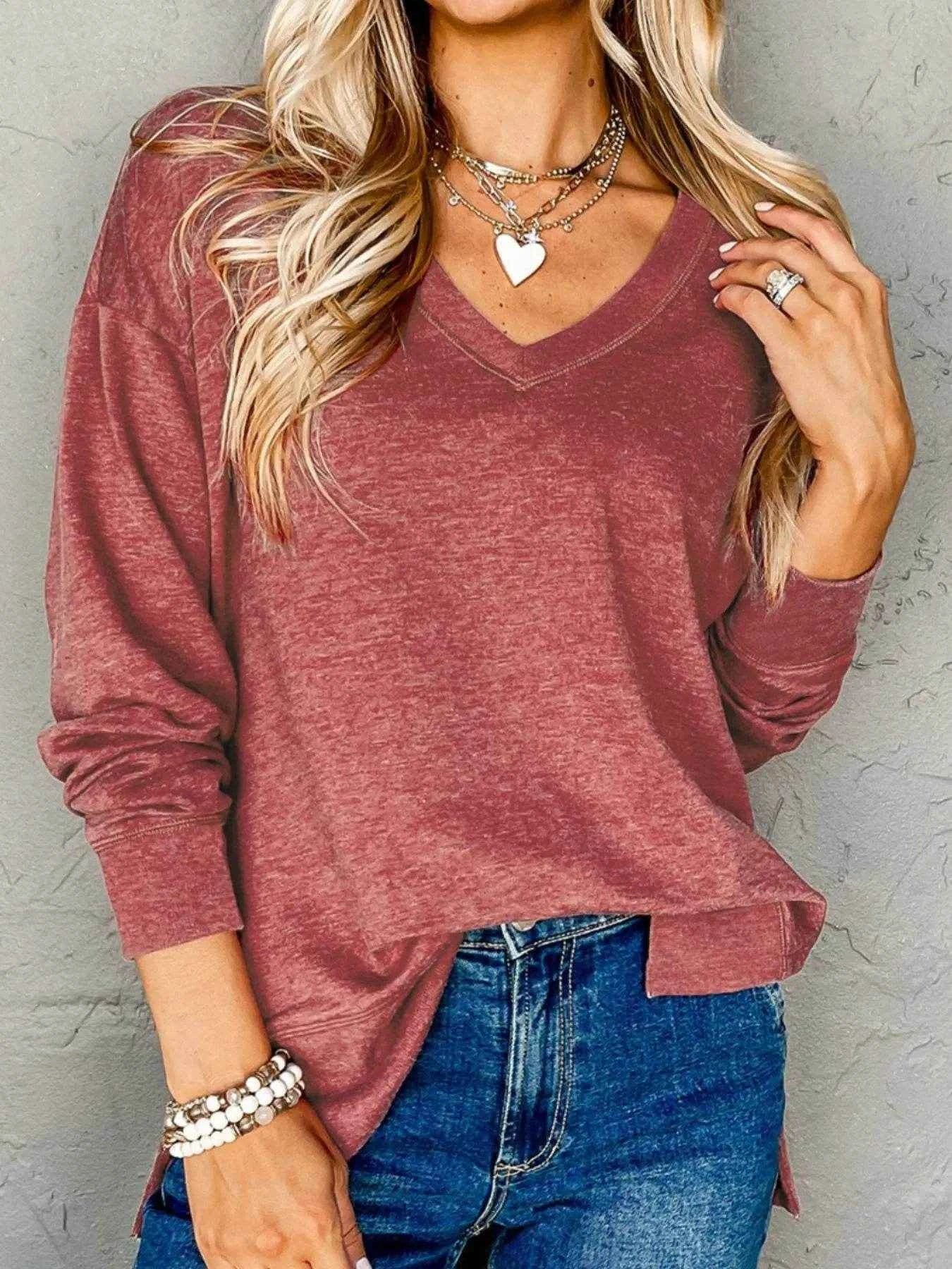 V-Neck Casual Long Sleeve T-Shirt Trendsi 03e44fd4-df96-418d-b6b9-347443e143a0-Max-Origin