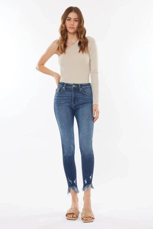 Kancan Raw Hem High Waist Cropped Jeans Trendsi 0405dc92-10ba-44a9-908b-46aaace6aaee-Max