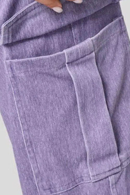 High Waist Straight Leg Cargo Jeans Trendsi 0463217a-4f54-473b-9c19-ddee63ea4e43-Max