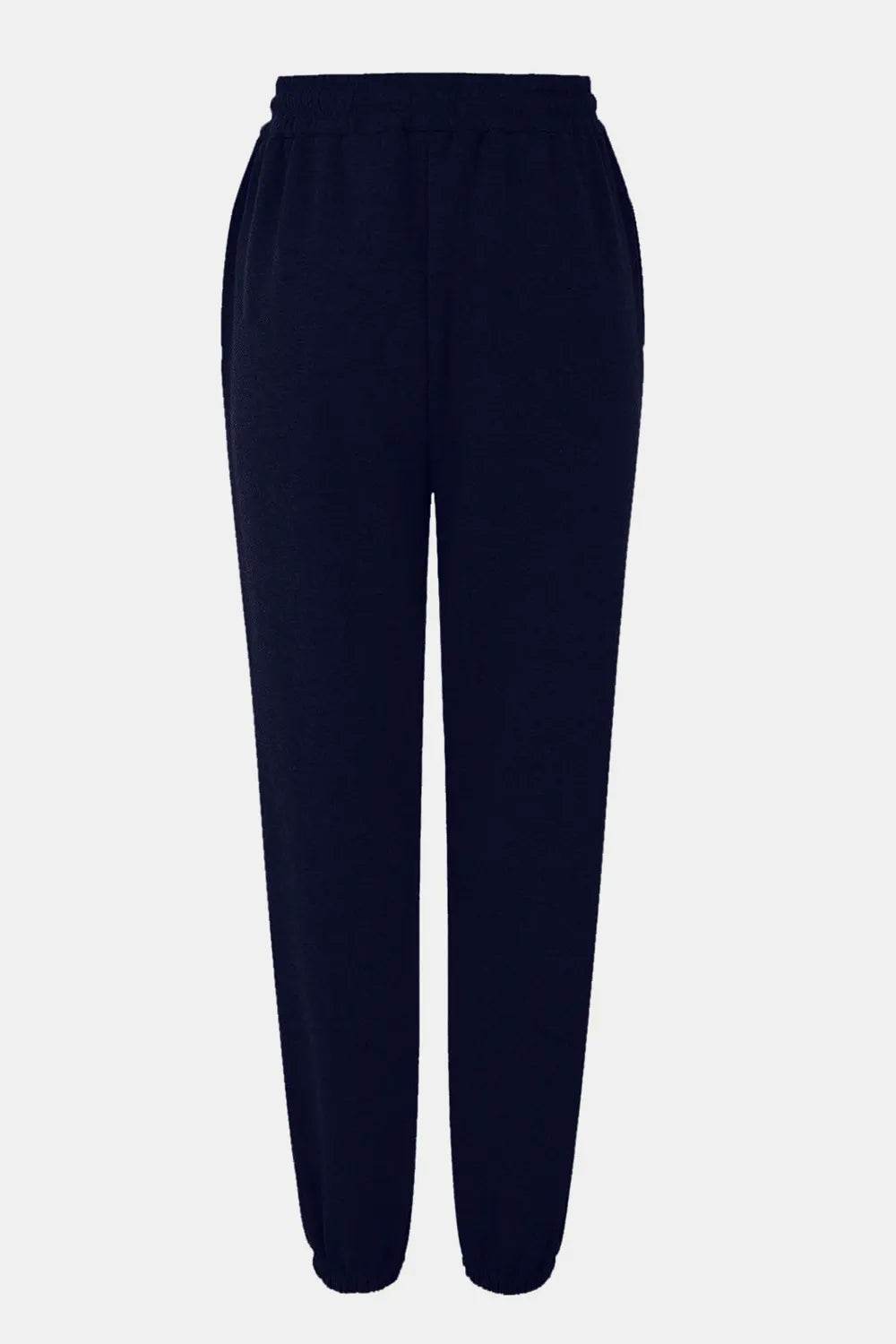 Elastic Waist Joggers with Pockets Navy Trendsi 0481dd66-7c7e-4881-8b63-c701c4ac801a-Max