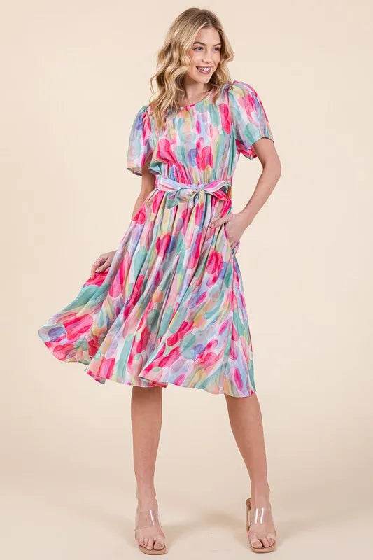 Lime 'N' Chili Watercolor Print Tie Front Midi Dress Trendsi 04ccad3081df42ee9fb597c6763c081c-Max-Origin