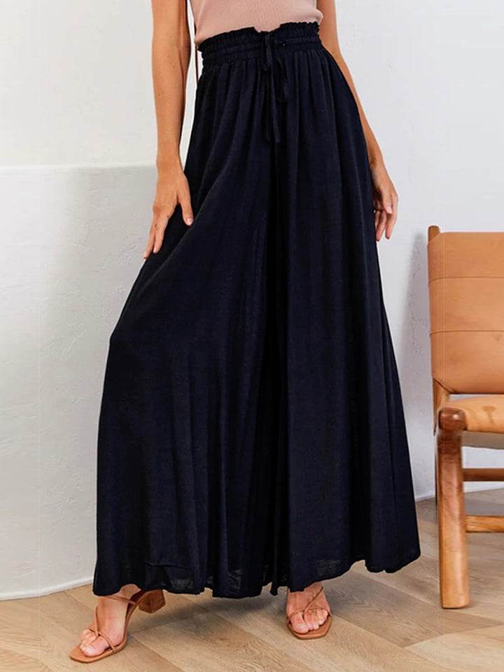 Drawstring Waist Wide Leg Pants Trendsi 059c3027041b411da773fab79f832992-Max