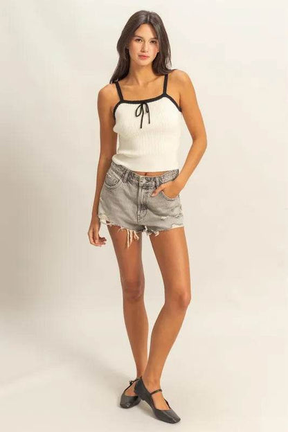 HYFVE Square Neck Ribbed Knit Cami Trendsi 05c192c09881497a83baca5f2f202647-Max-Origin