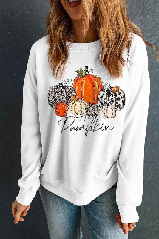 Pumpkin Graphic Round Neck Dropped Shoulder Sweatshirt Trendsi 0628ef5c-69ad-47d8-9088-ba0e3e5d370a-Max