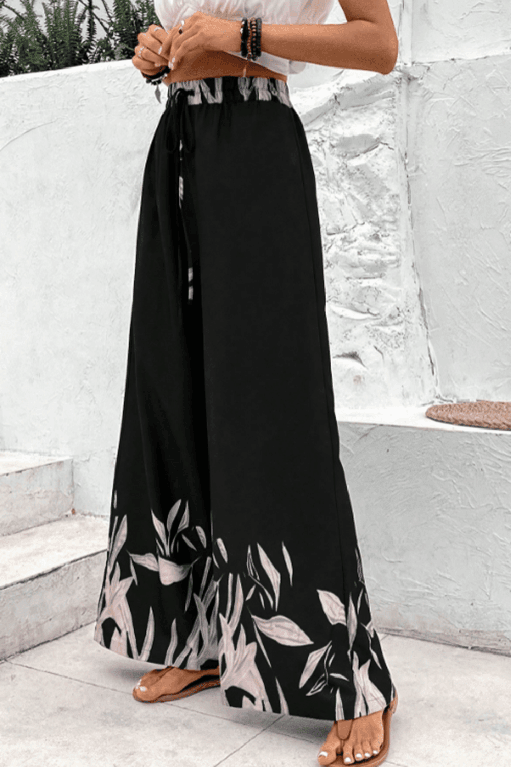 Honey Drawstring High Waist Relax Fit Long Pants Trendsi 06651ef366f54a73b4bf41fd42155ad4-Max