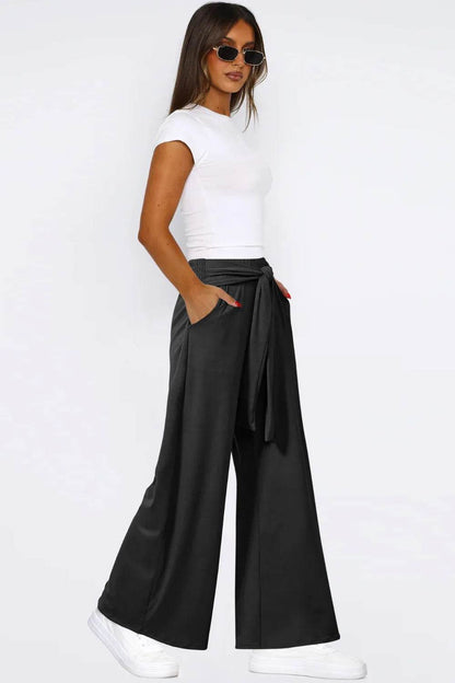 Tied Pocketed Wide Leg Pants Trendsi 06a0d510-f601-4a58-8148-d7ec48eb5291-Max