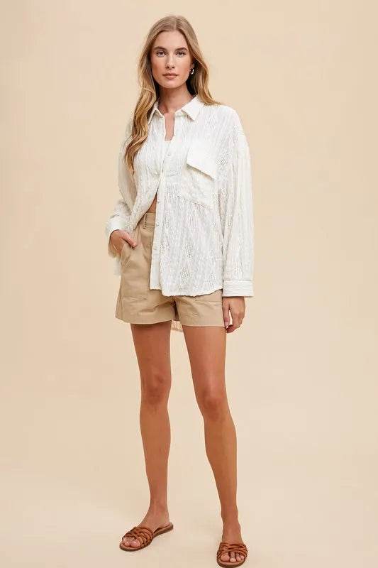 Annie Wear Openwork Button Down Drop Shoulder Shirt Trendsi 06bdbc2d-9cab-443d-92a7-d0153ca0bdd9-Max