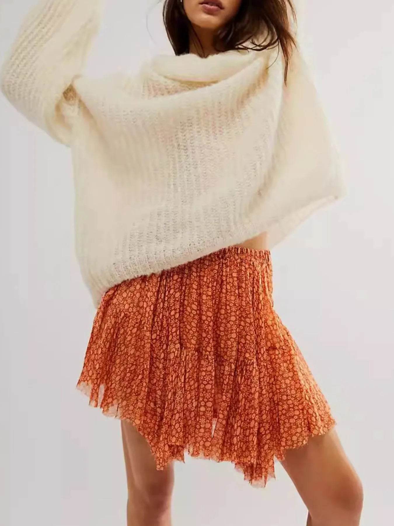 Floral Print Mini Skirt Trendsi 06d2cff5-18ba-4113-b634-5fe2fa968327-Max-Origin