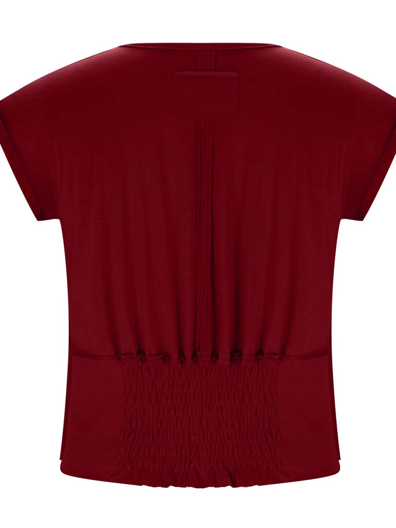 Deep V-Neck Cropped T-Shirt Trendsi 0761283c08304673ac151e83758d70ab-Max-Origin